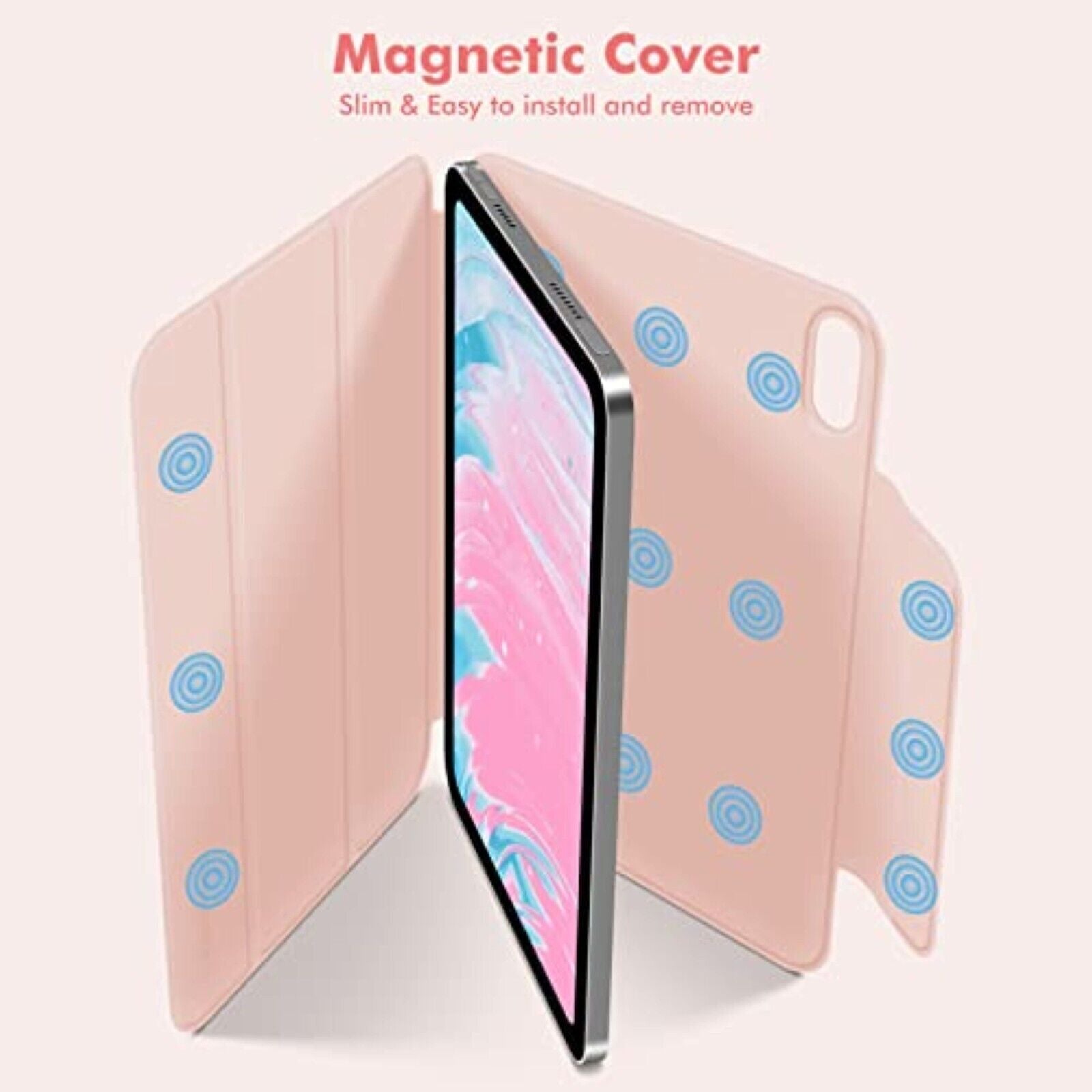 Magnetische Hülle für iPad Mini 6 (2021, 8.3 Zoll) mit Auto Sleep & Pencil Ladefunktion