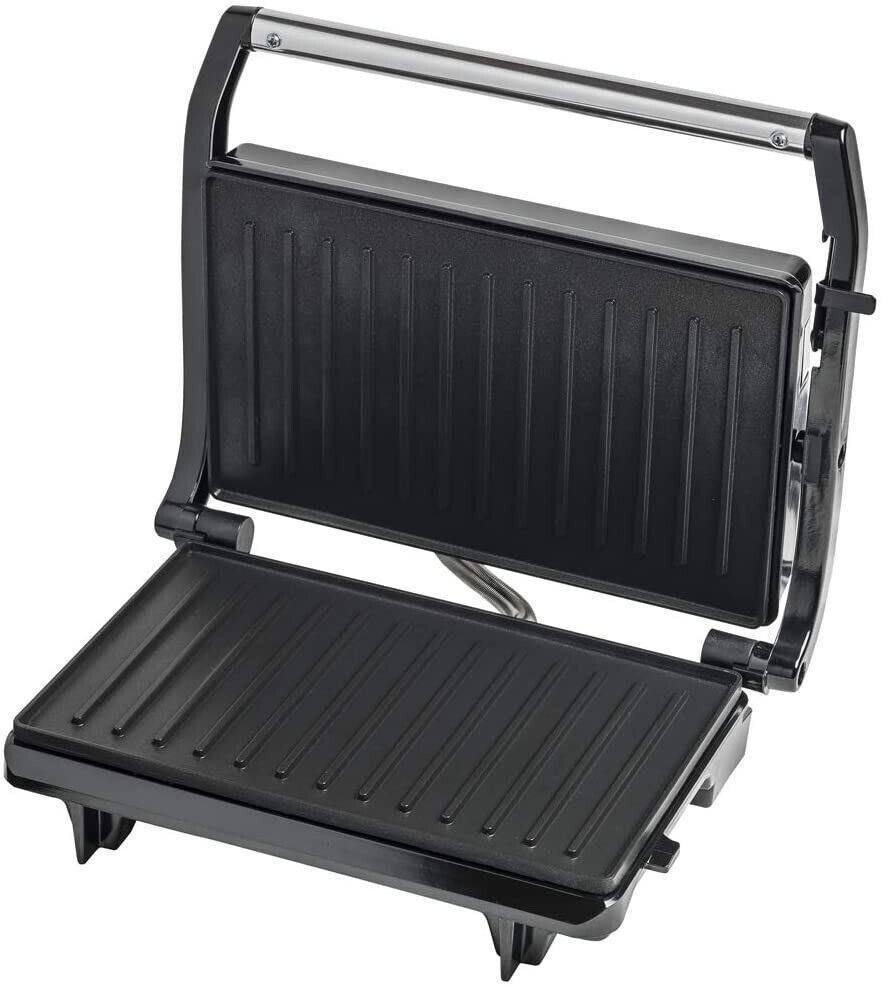 Bestron electric contact grill with drip tray, sandwich maker with 