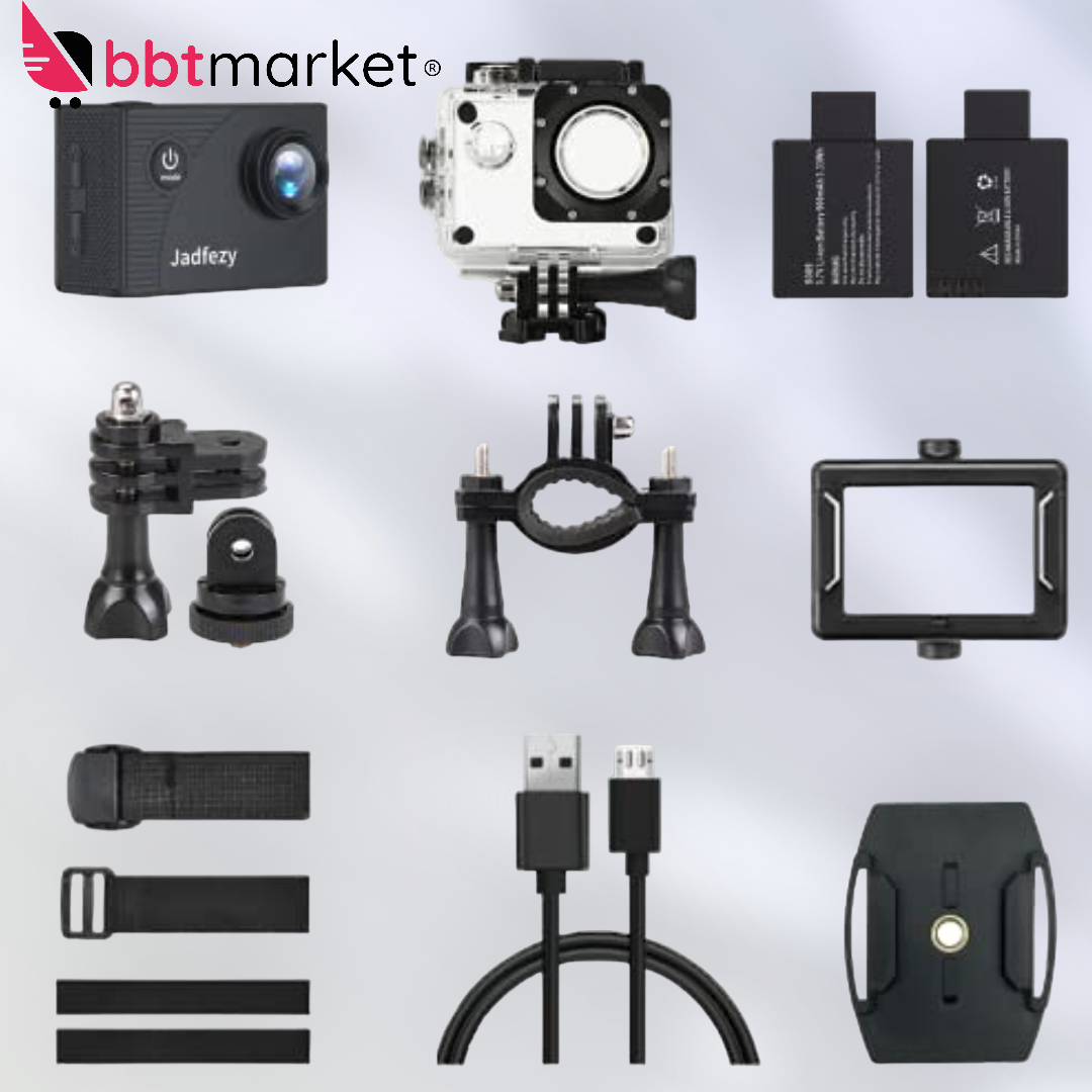 Action Cam 1080P/12MP Underwater Camera Sport Cameras 30M Waterproof 140 Degree 