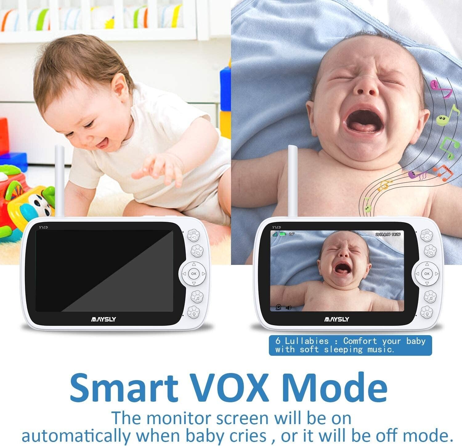 Digitales Babyphone Babyfone Mit Wlan 1080p Kamera Nachtsicht Reichweite