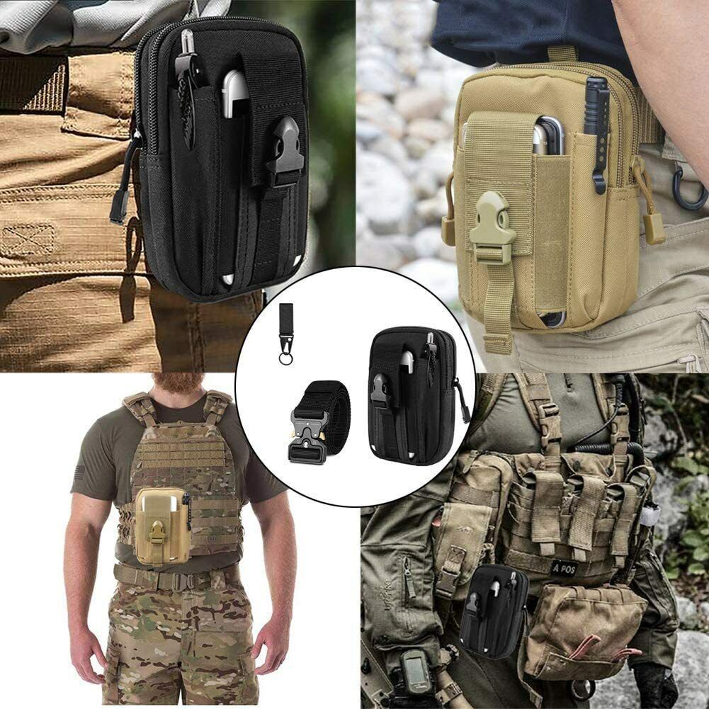 Arbeitsgürtel, Taktischer Gürtel, Militärstil Metallschnalle Herren Geschenk Set