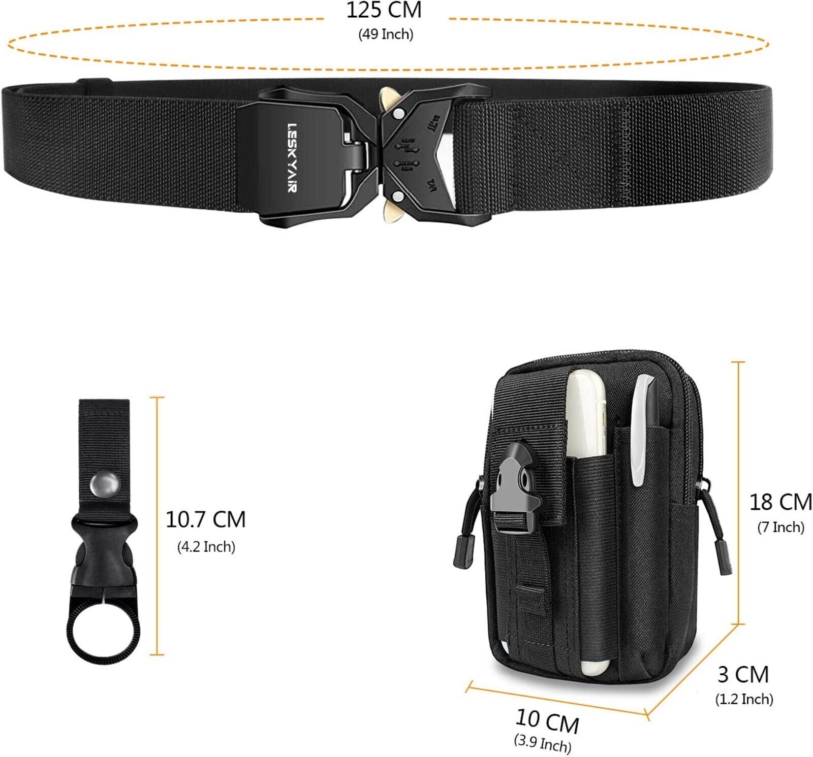 Armee Militär Military Gürtel Taktischer Gürtel Belt Nylon Schnalle Herren NEU