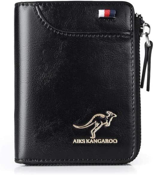 Men's wallet, RFID blocking slim flip wallets, credit card holder 