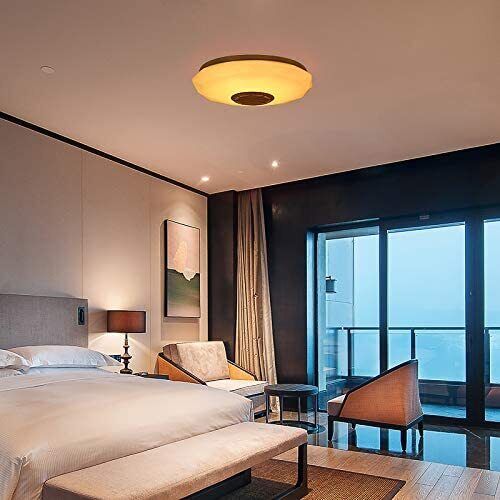 36W LED Deckenleuchte mit Bluetooth Lautsprecher – RGB Dimmbar, Fernbedienung & App Steuerung für Wohnzimmer, Schlafzimmer und Kinderzimmer