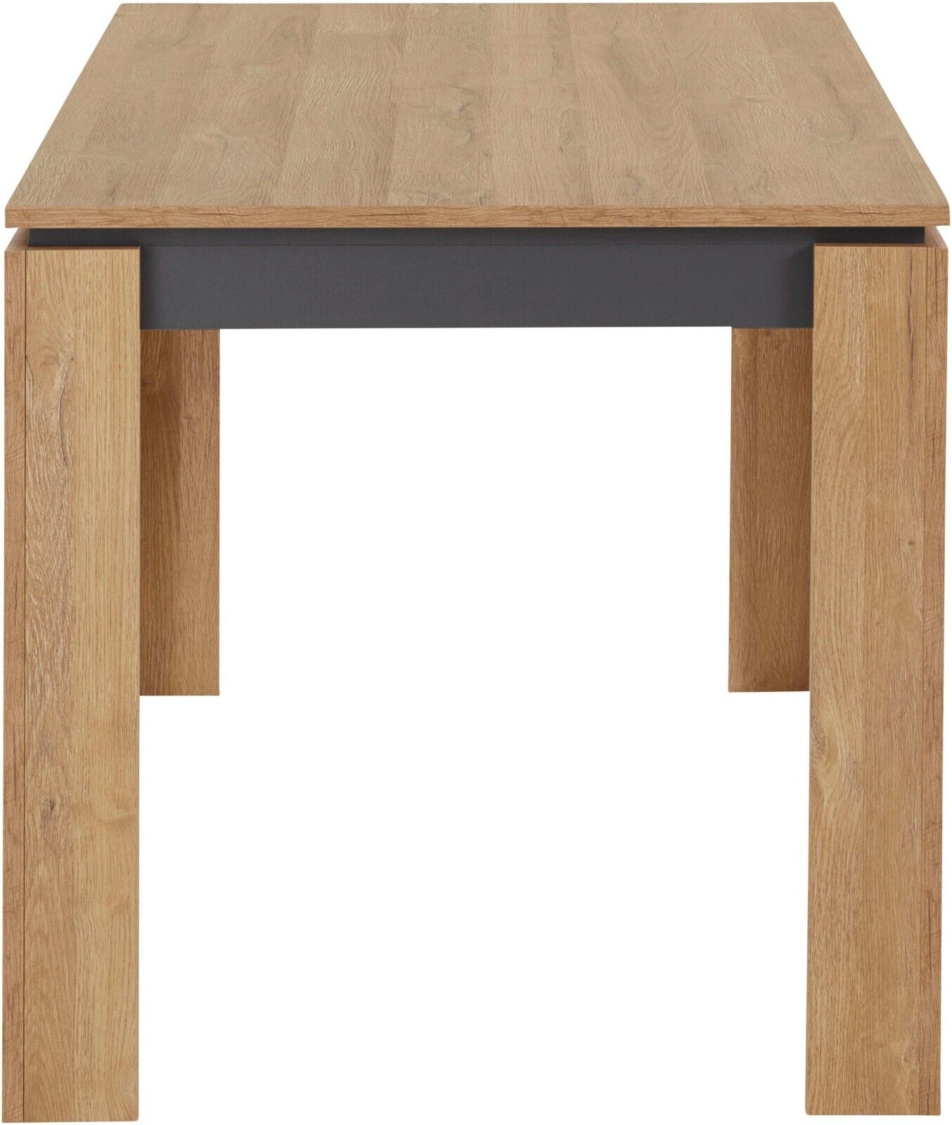 KATRIN DINING TABLE, width 140 cm. Old oak/anthracite, NEW &amp; OVP 