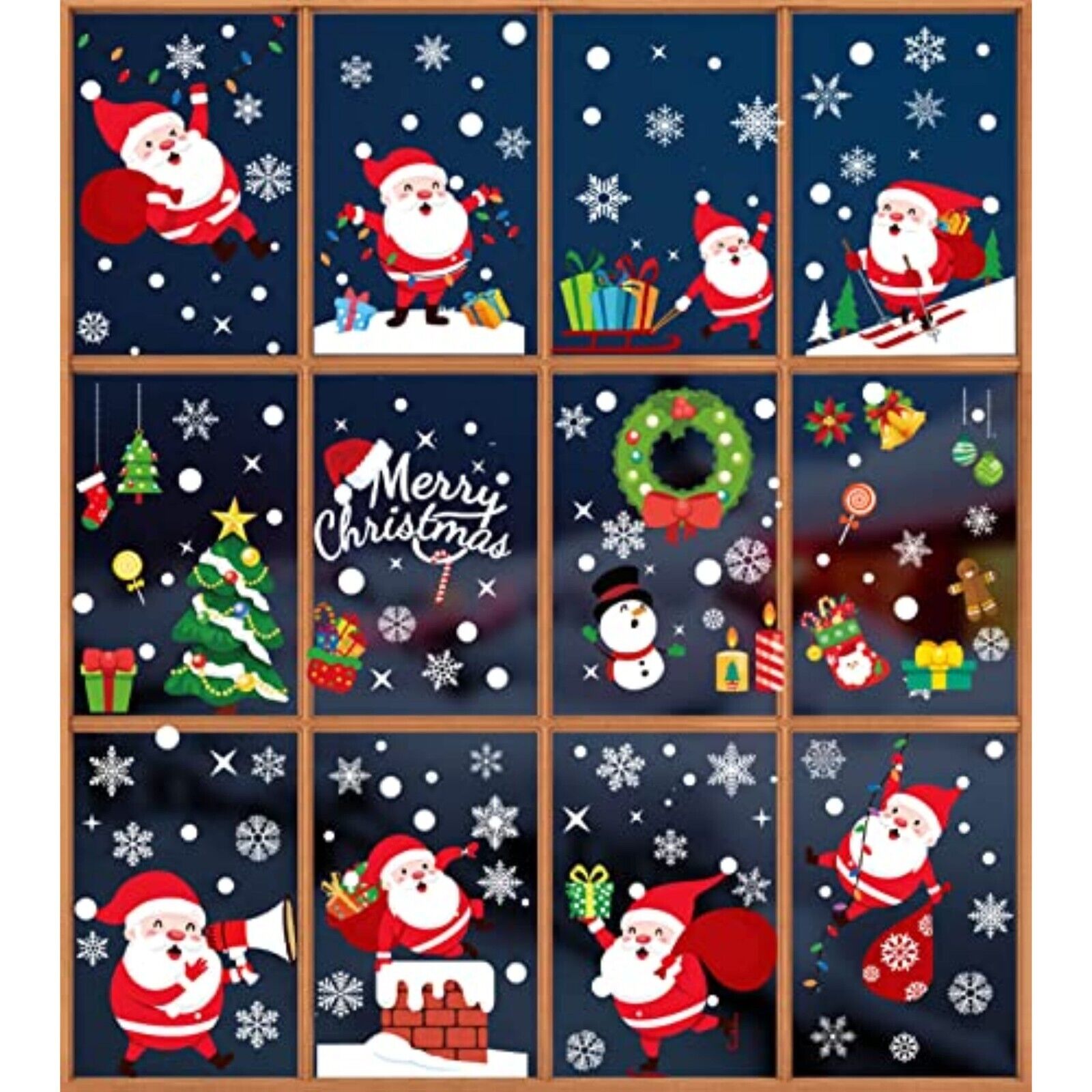 NEW 178 Cartoon window film, window decoration window picture Christmas decoration 