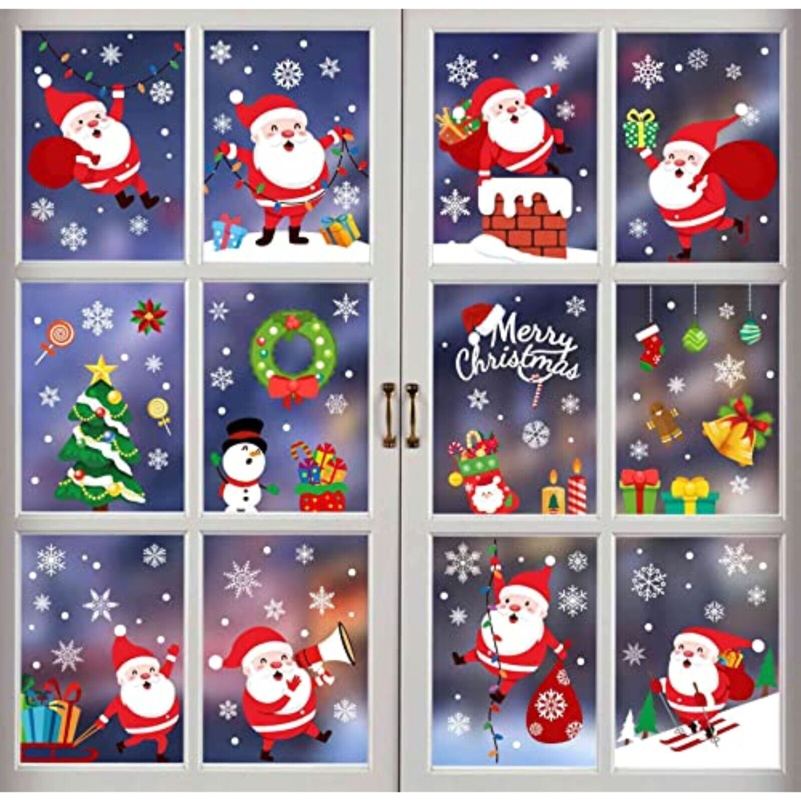 NEW 178 Cartoon window film, window decoration window picture Christmas decoration 