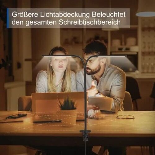 Schreibtischlampe Dimmbar Flexiblem,Schreibtischlampe Tageslicht für Compute NEU