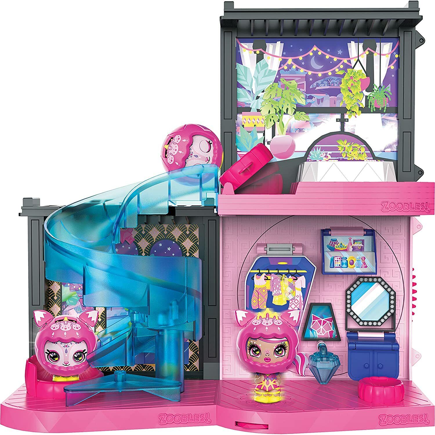 Zoobles Magic Mansion Transformable Dream House with 6 Rooms and Slide 19809426 