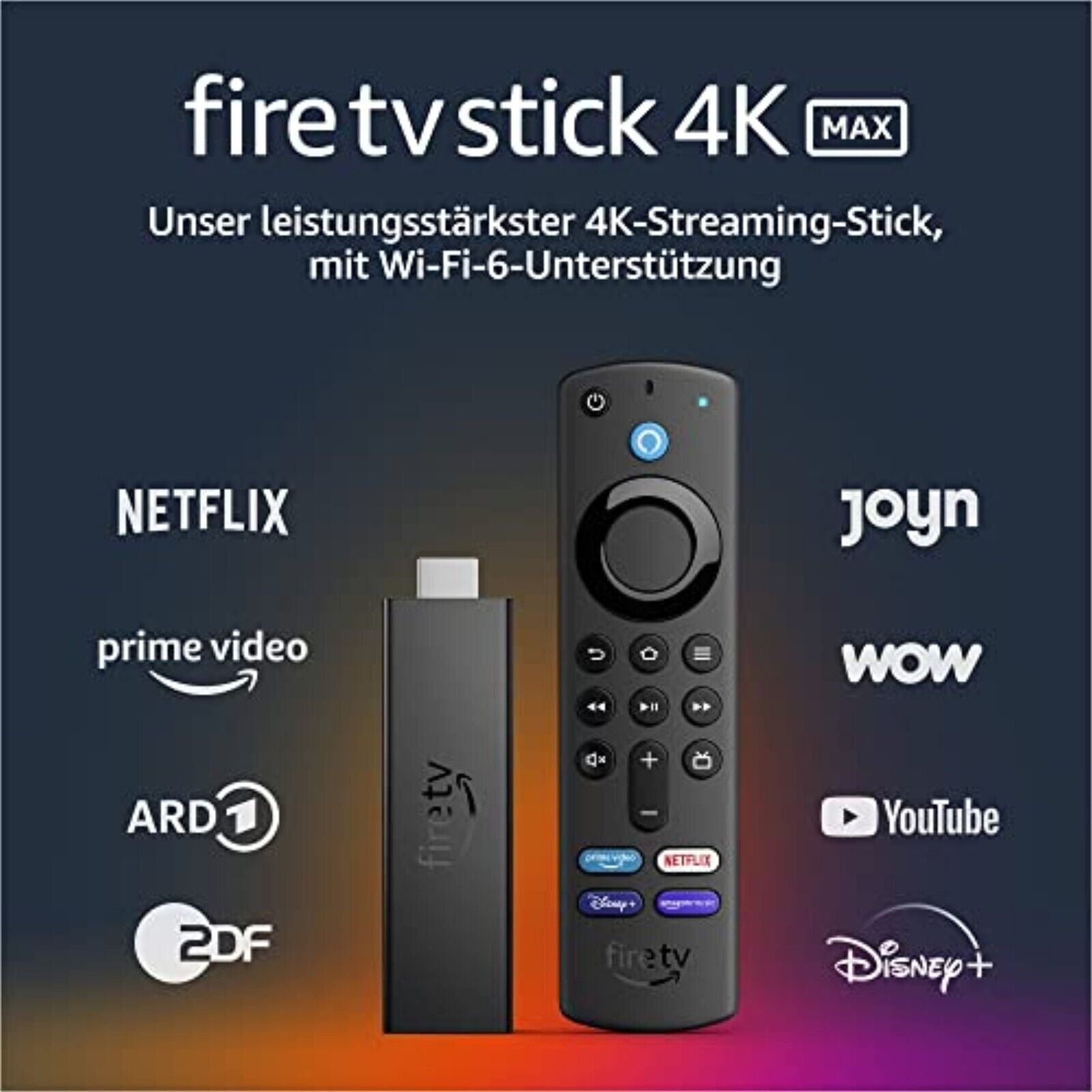 Amazon Fire TV Stick 4K MAX Ultra HD WiFi 6 | with Alexa Voice Remote New &amp; in Original Packaging 