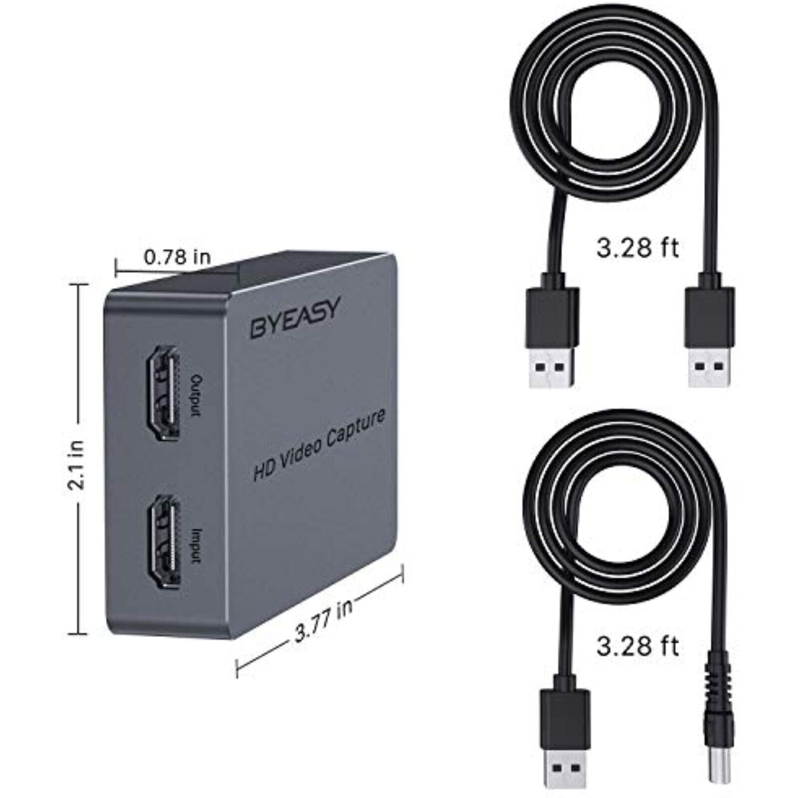 HDMI to USB2.0 4K Video Capture Card Grabber 1080P Recorder Game Live Streaming 