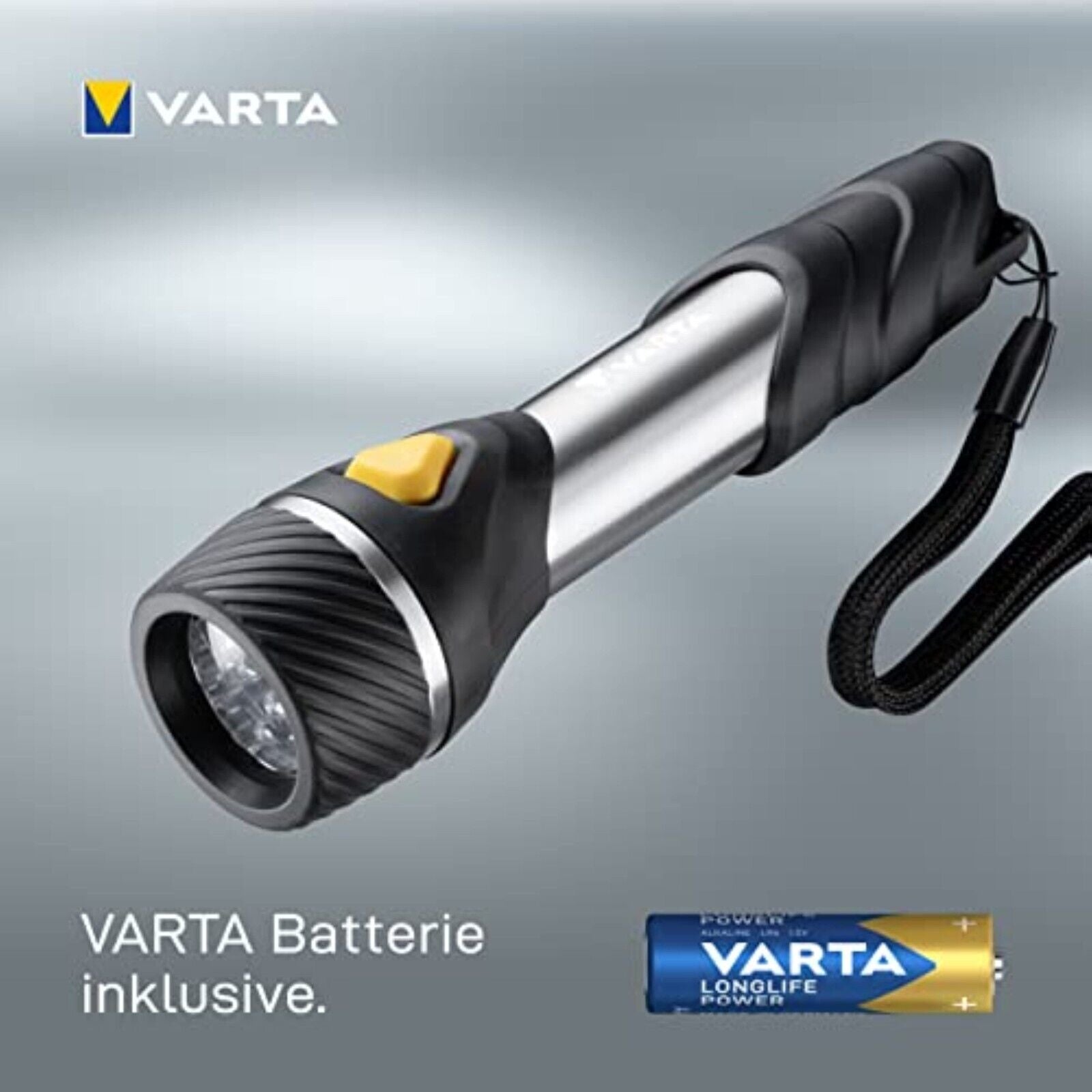 VARTA F10 LED Taschenlampe – Robuste Multi-LED Taschenlampe mit 20 Lumen