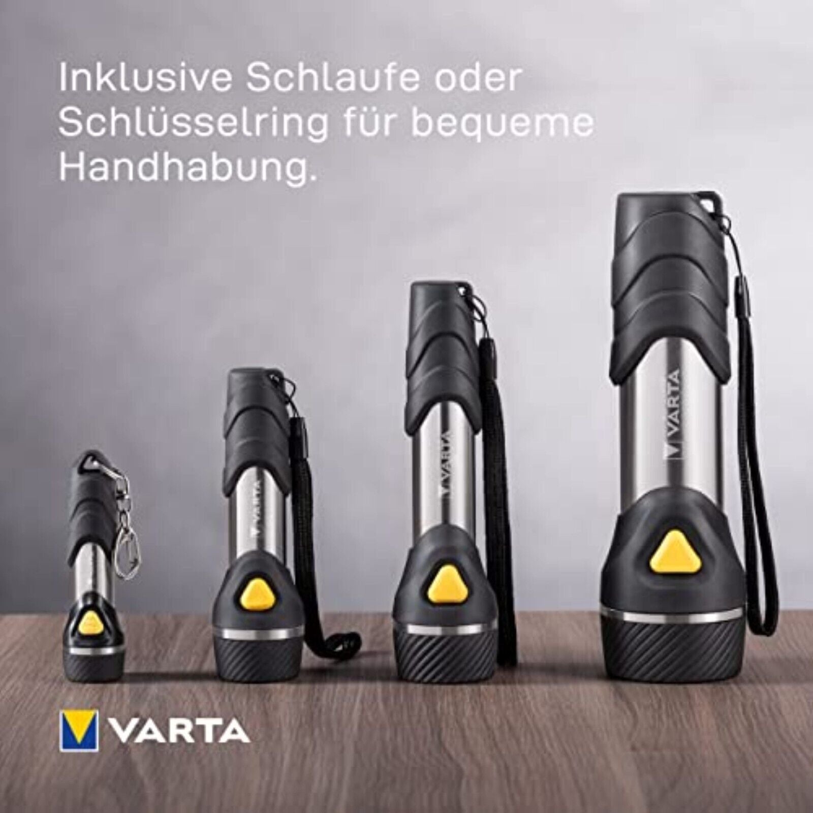 VARTA F10 LED Taschenlampe – Robuste Multi-LED Taschenlampe mit 20 Lumen