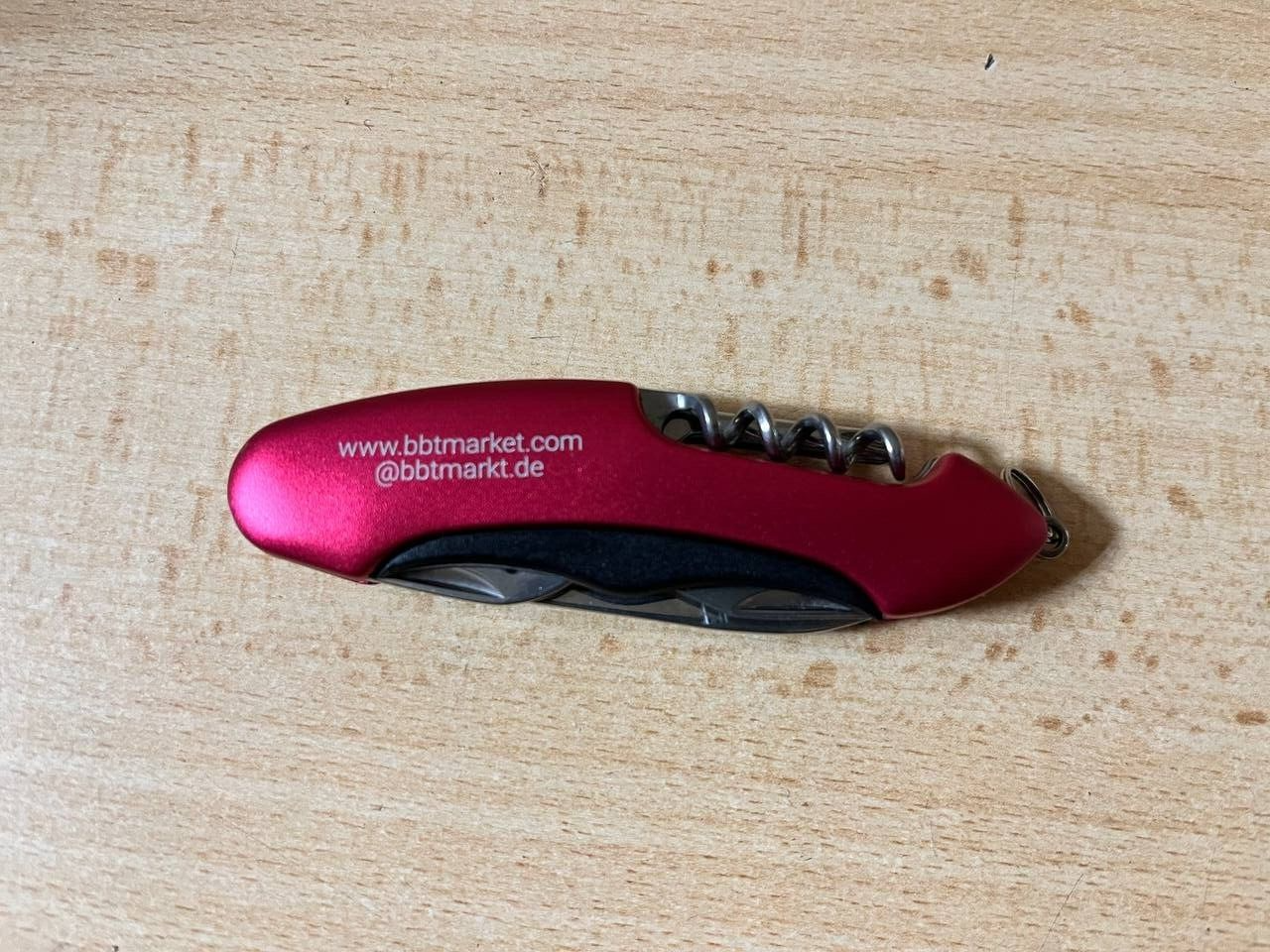 Pocket knife multi tool mini tool set small for keychain red NEW