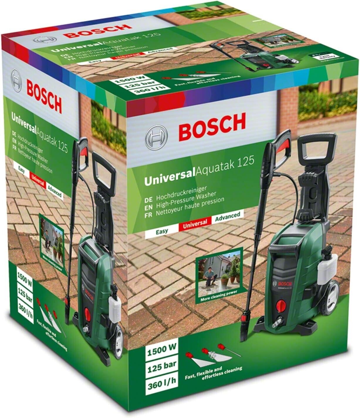 Bosch Hochdruckreiniger Dampfstrahler Universal Aquatak125 1500Watt 125 bar 3in1