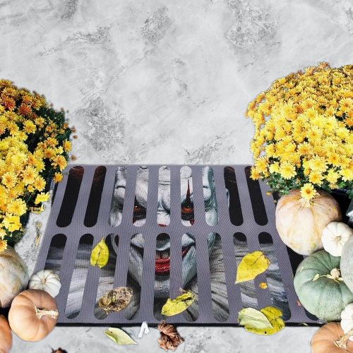 Halloween Funny Horror Doormat，3D Halloween Doormat, Waterproof-NEW