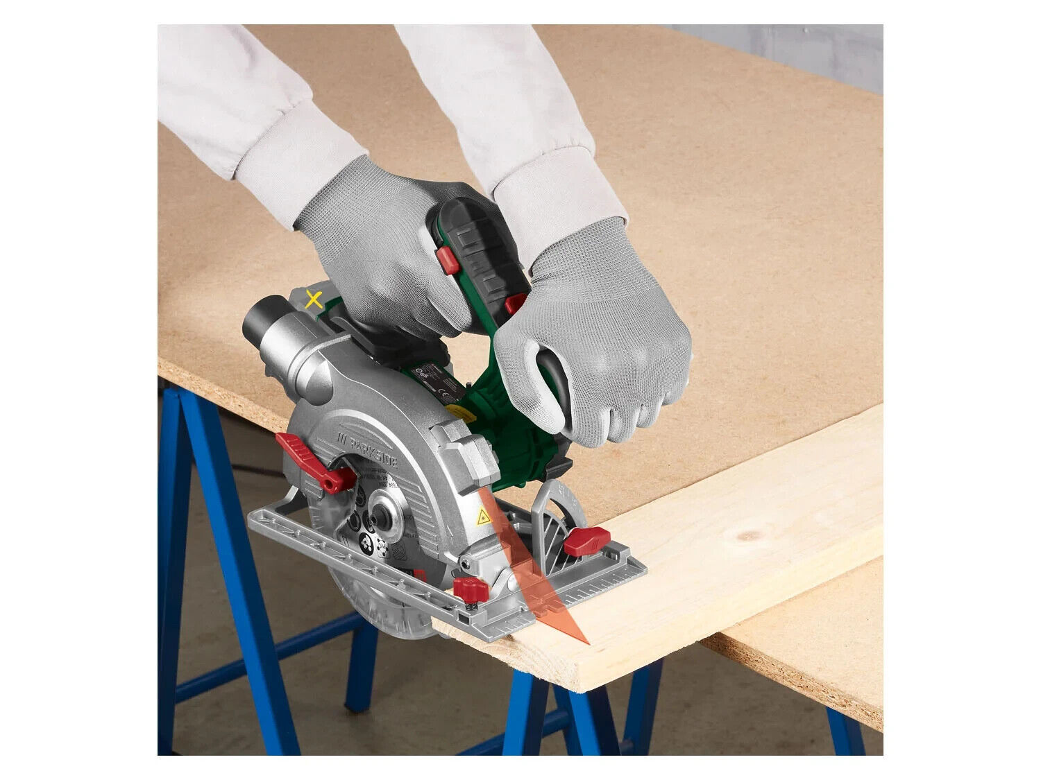 PARKSIDE 20 V Cordless Circular Saw PHKSA 20 Li without battery and charger-NEW 