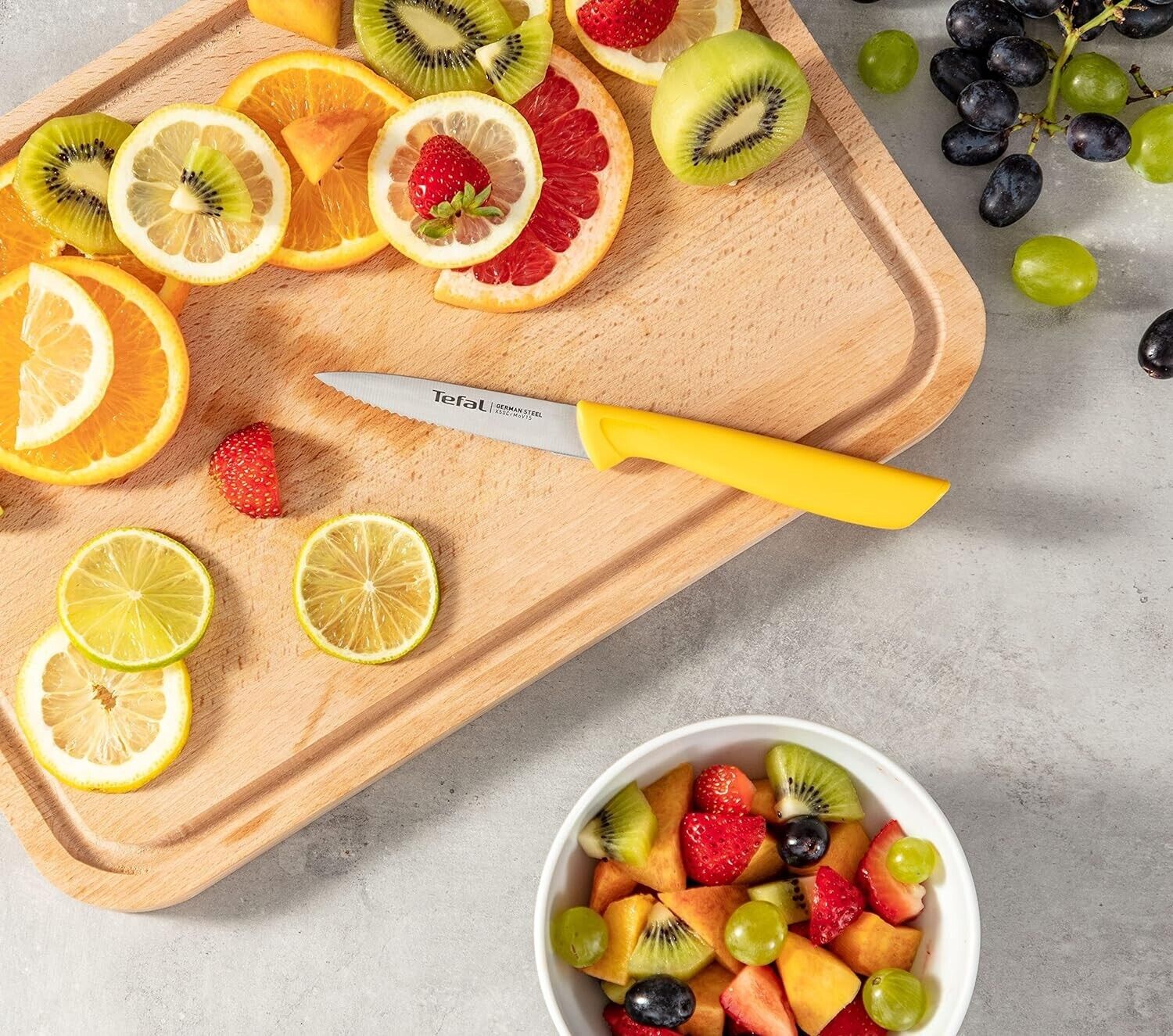 Tefal Colorfood Messer-Set  3-teilig | Universalmesser/Schälmesser Edelstahl