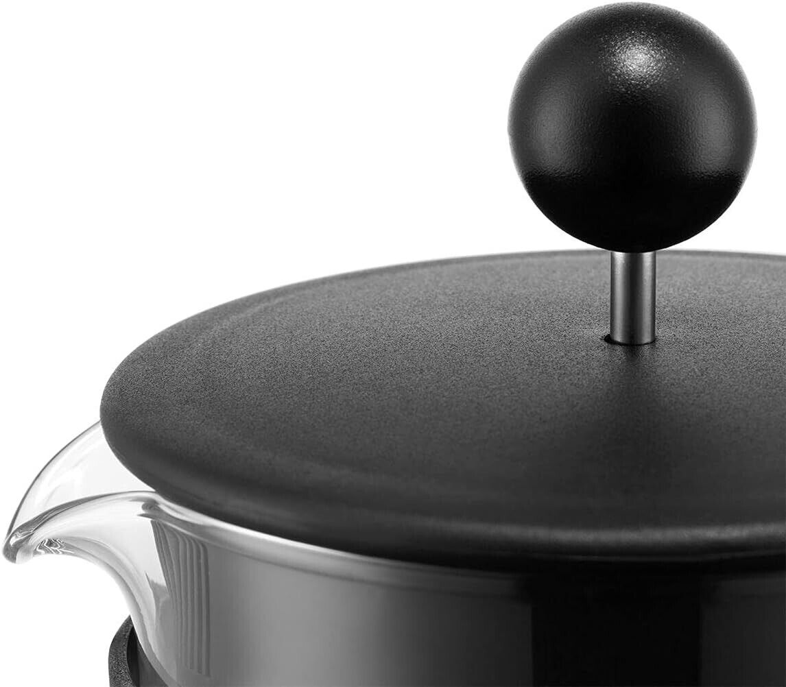 Bodum Kenya Kaffeebereiter 350ml – French Press für 3 Tassen aus Borosilikatglas & Edelstahl