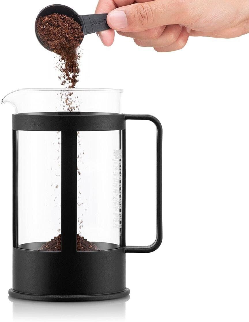 Bodum Kenya Kaffeebereiter 350ml – French Press für 3 Tassen aus Borosilikatglas & Edelstahl