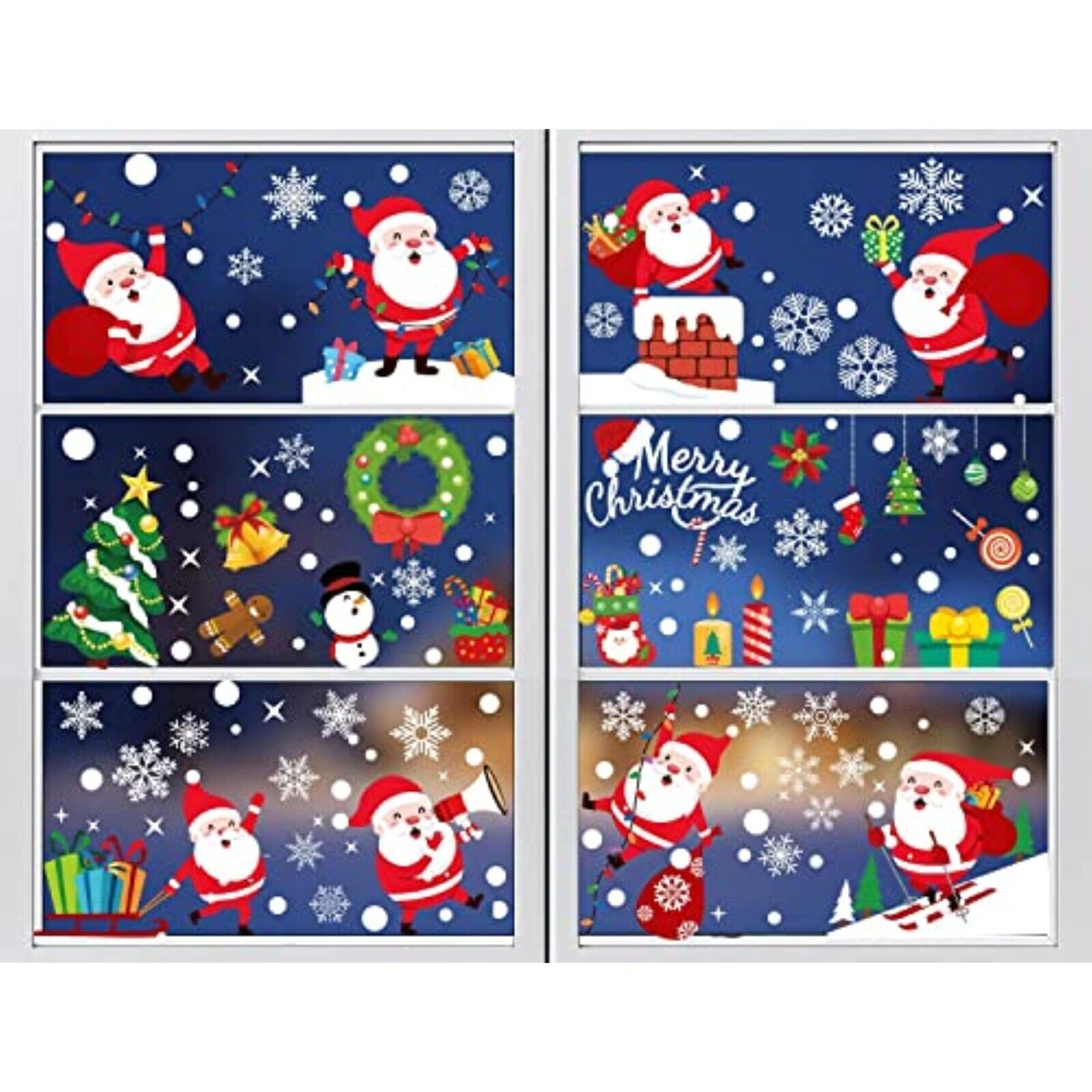 NEW 178 Cartoon window film, window decoration window picture Christmas decoration 