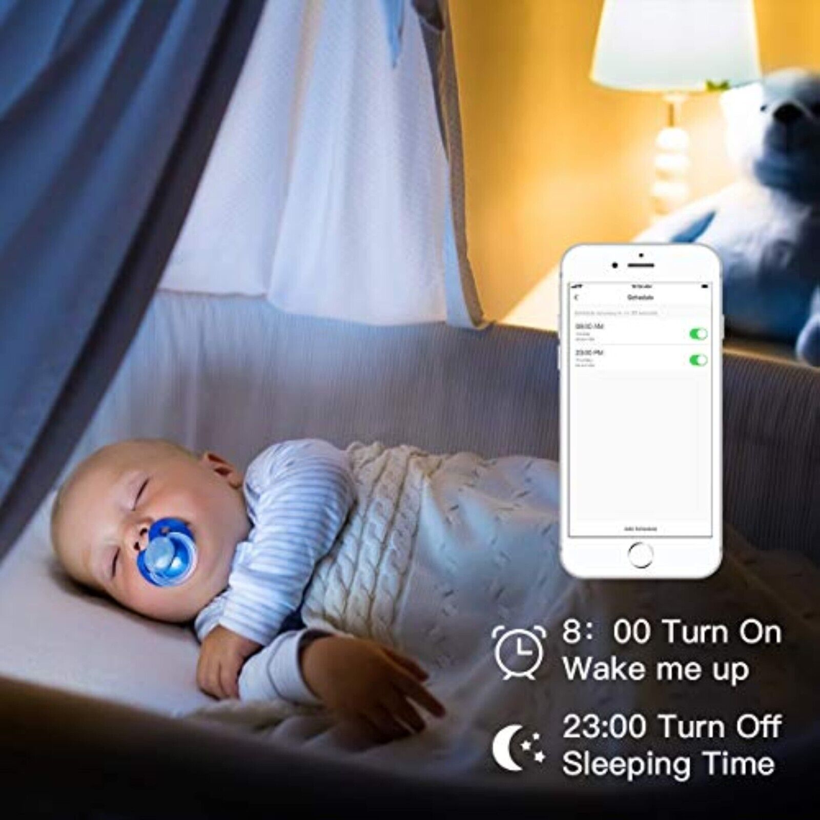 2 pieces x WLAN LED lamp E27 9W bulb dimmable app control for Alexa Google 