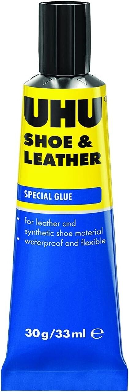UHU SHOE &amp; LEATHER Glue 30g Tube Special Glue Leather Glue Shoe Glue new 