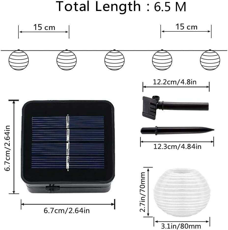 Solar Fairy Lights Outdoor Ball Lighting Garden Party Indoor Decoration Lights 30LED 