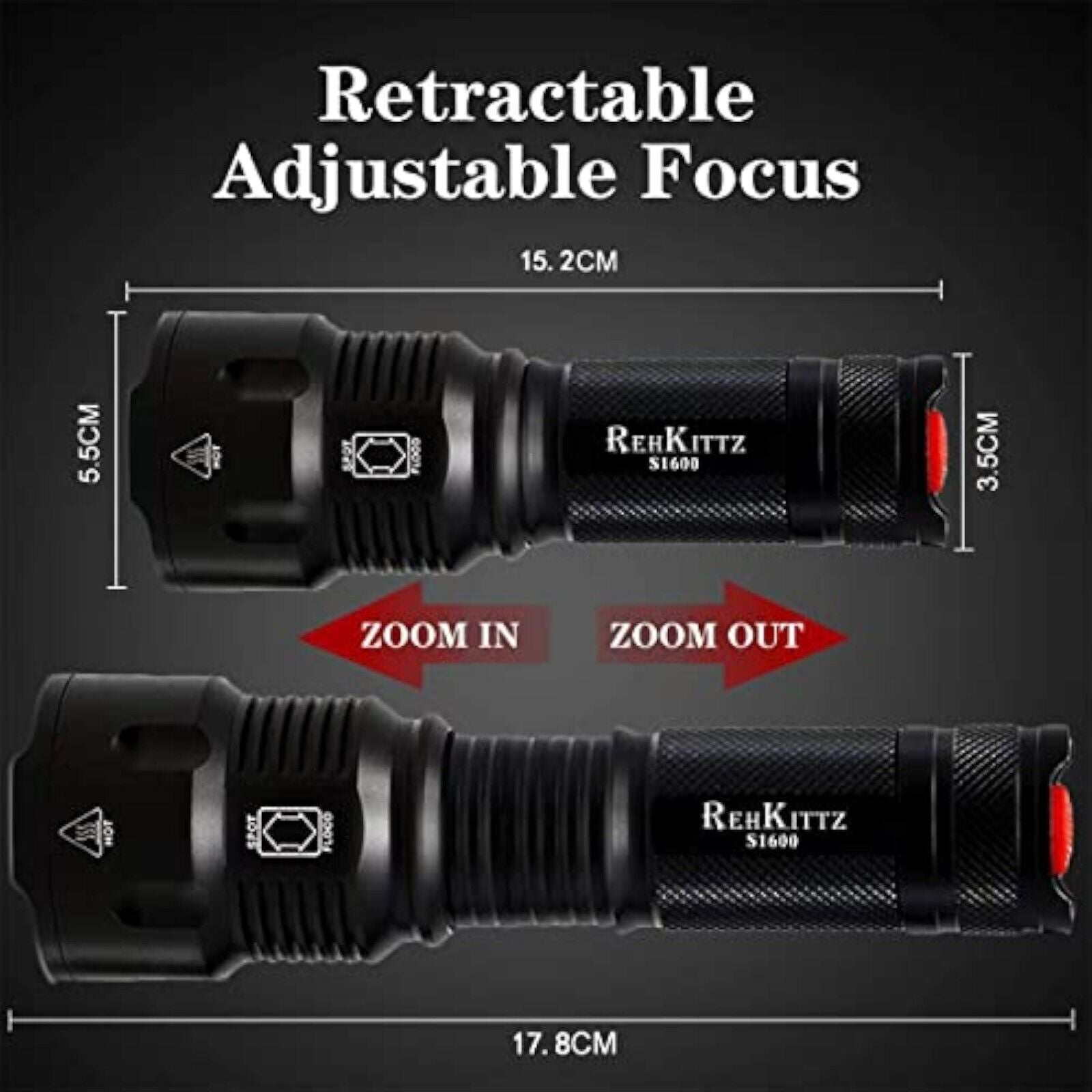 LED Taschenlampe,Extrem Hell,Handlampe Für Camping,Ausrüstung,Militär,Outdoor