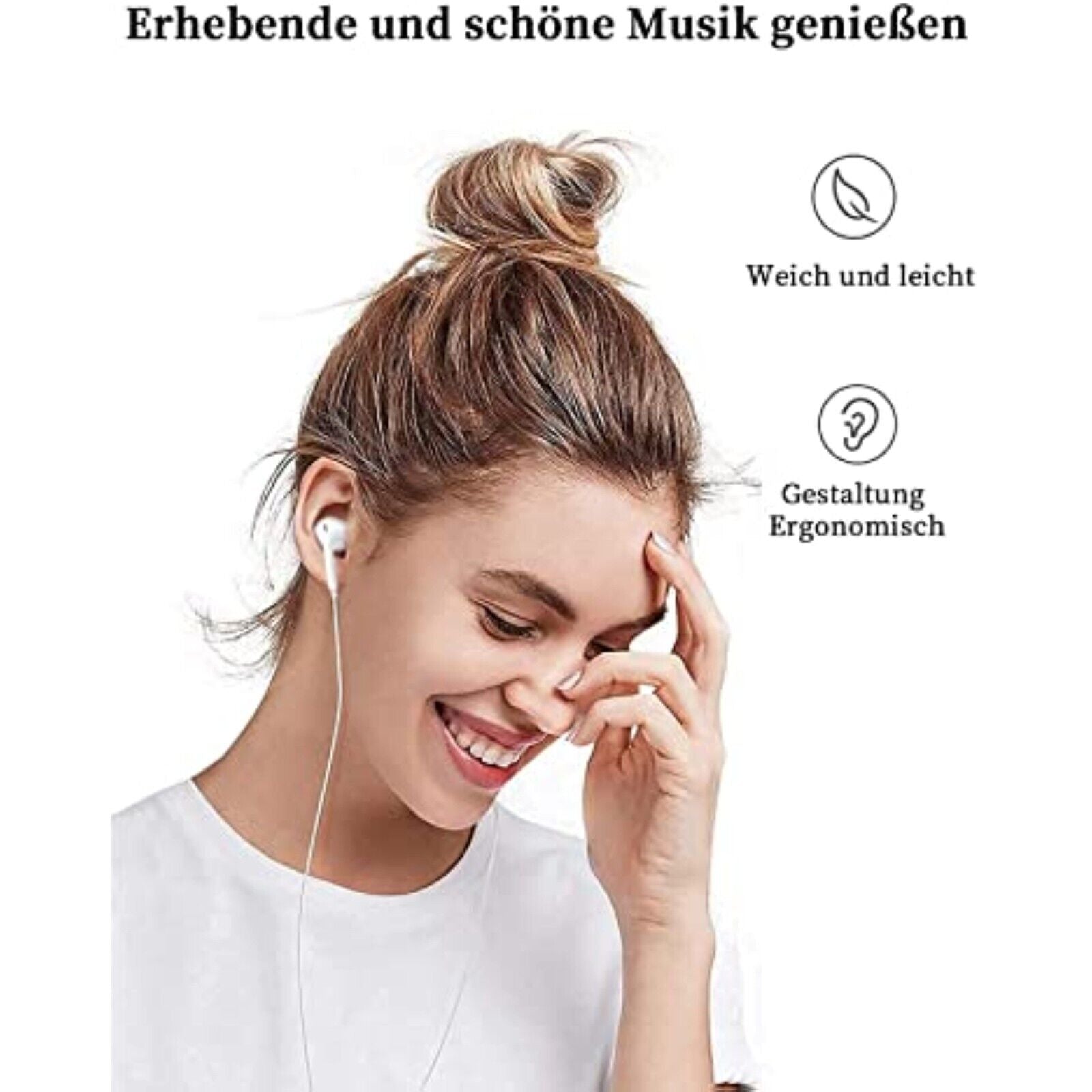 Earpods Kopfhörer für iPhone iPod iPad Headset, Klinke 3,5 mm In-Ear Neuware