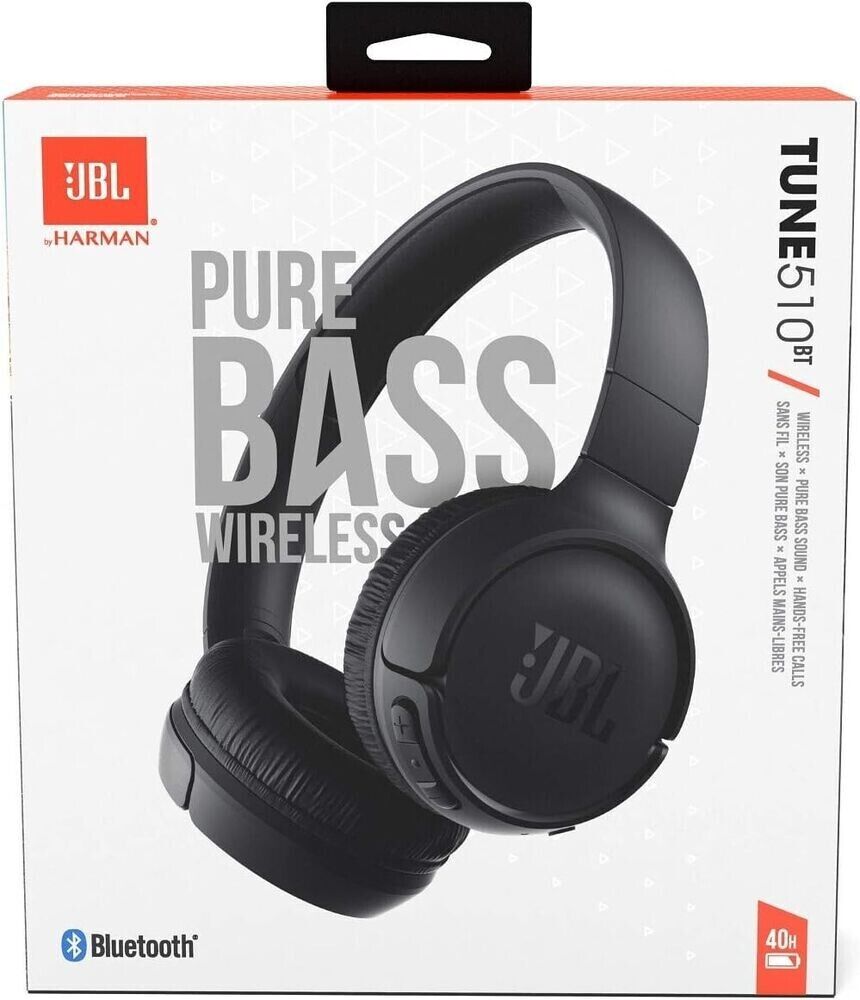 JBL Tune 510BT Bluetooth Headphones Wireless Headphone Foldable Over-Ear Battery new