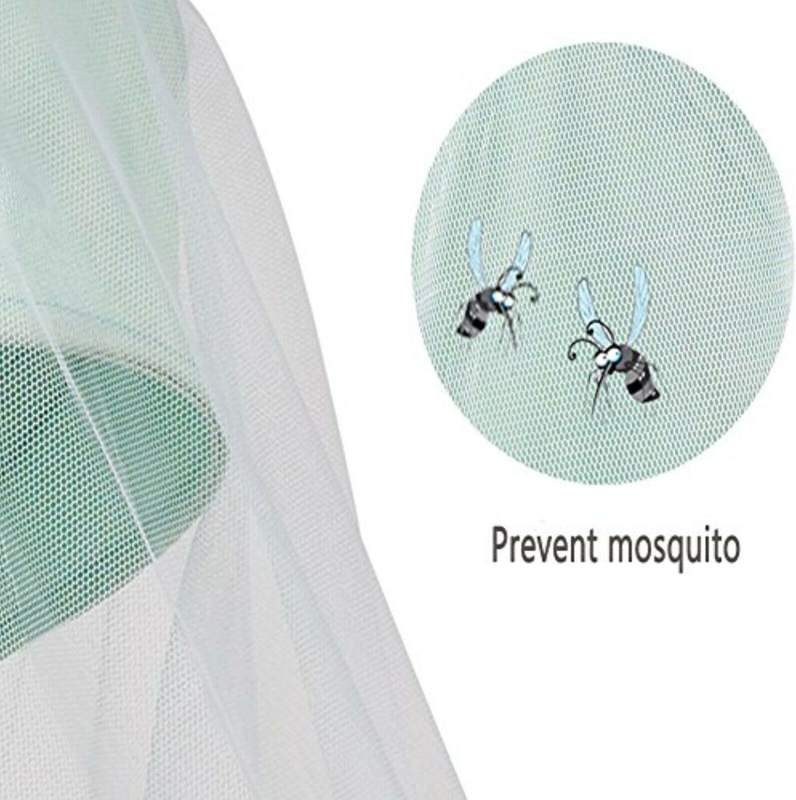Universal Insektenschutz Mückennetz für Kinderwagen, Buggy, Autositz & Babybett – Atmungsaktives Moskitonetz