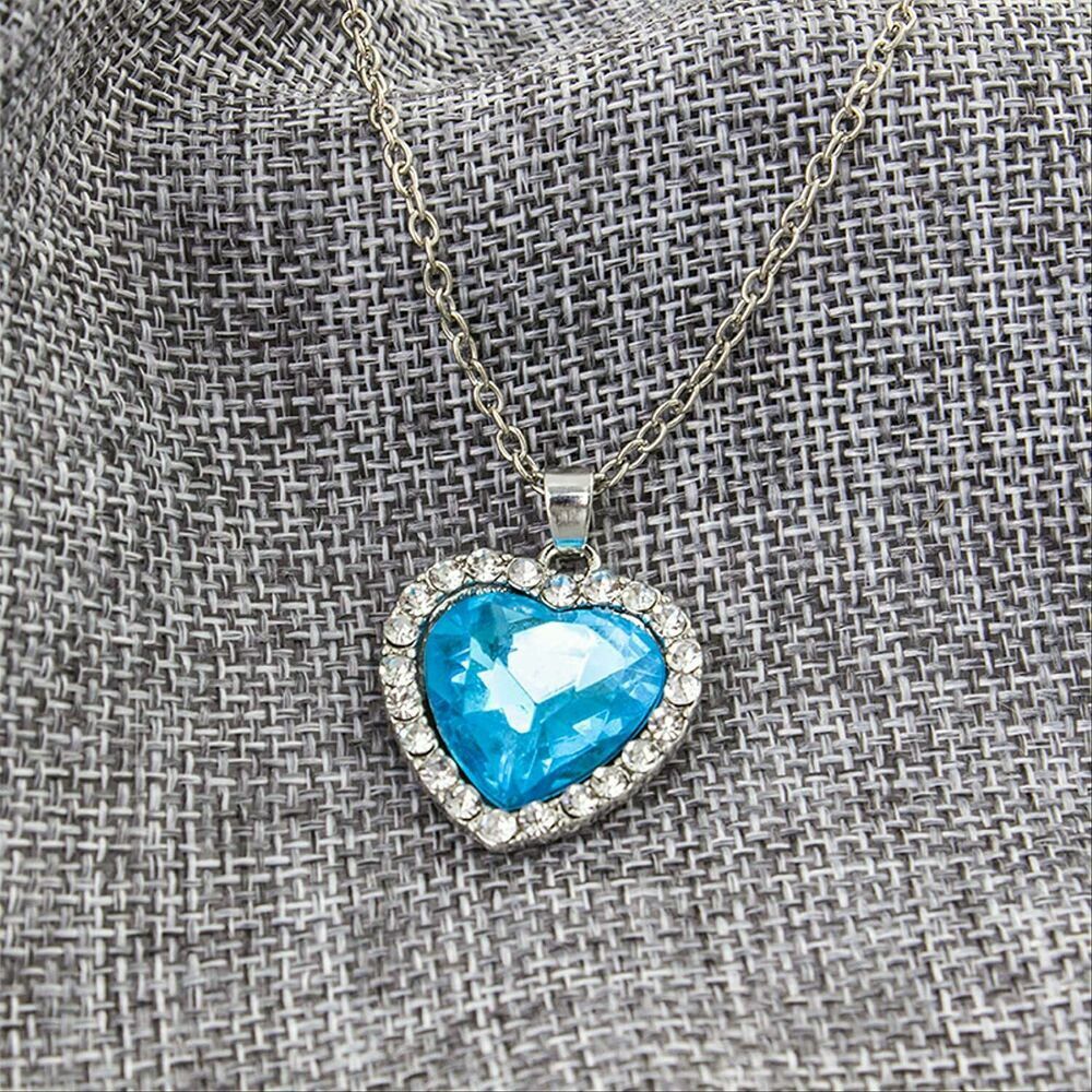 Halskette Zirkonia Herz Anhänger 925er Sterling Silber Geschenk für Damen Frauen