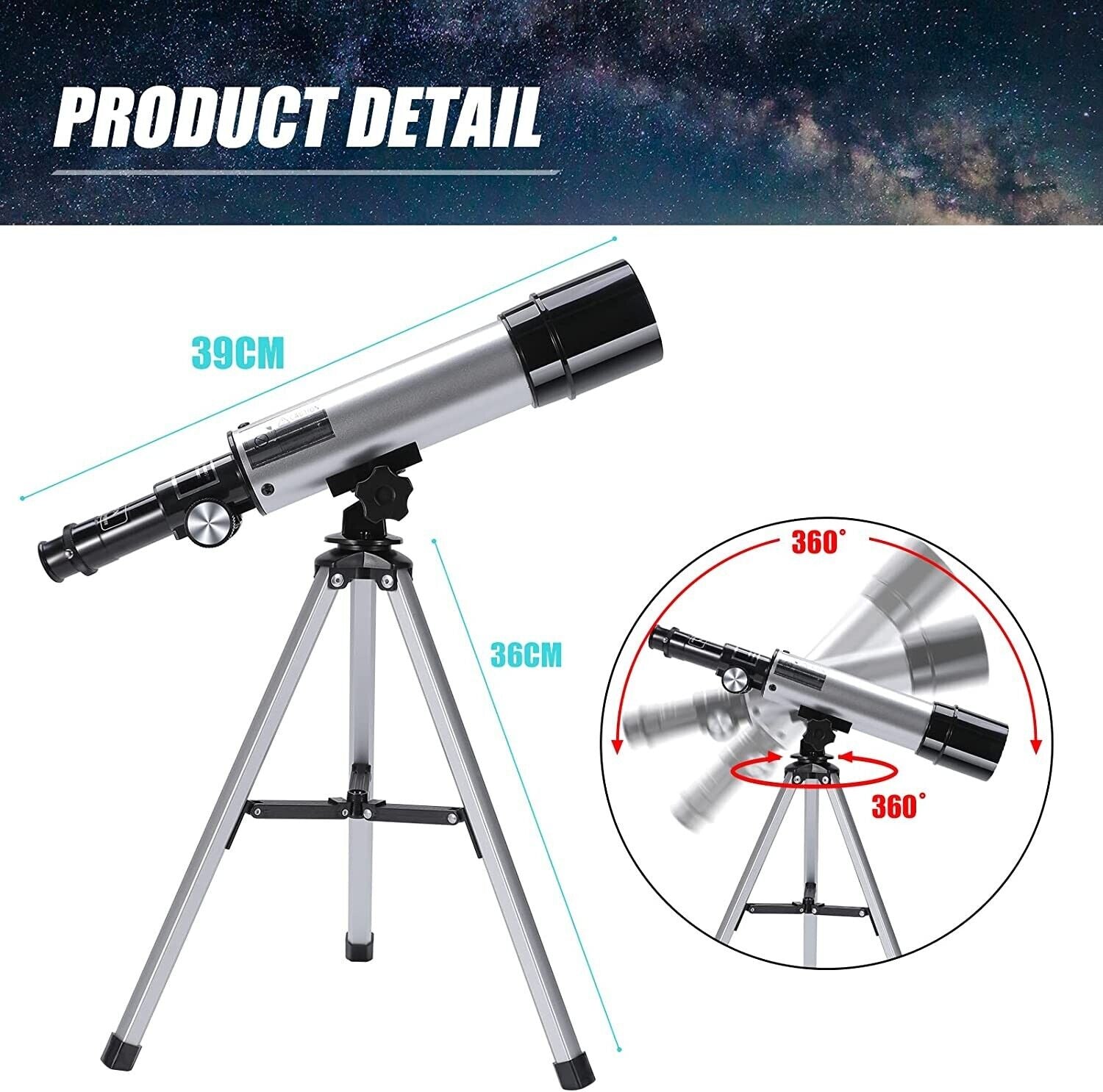 Teleskop Astronomisches Hohes Stativ Mobile Holder für Kinder Einsteiger