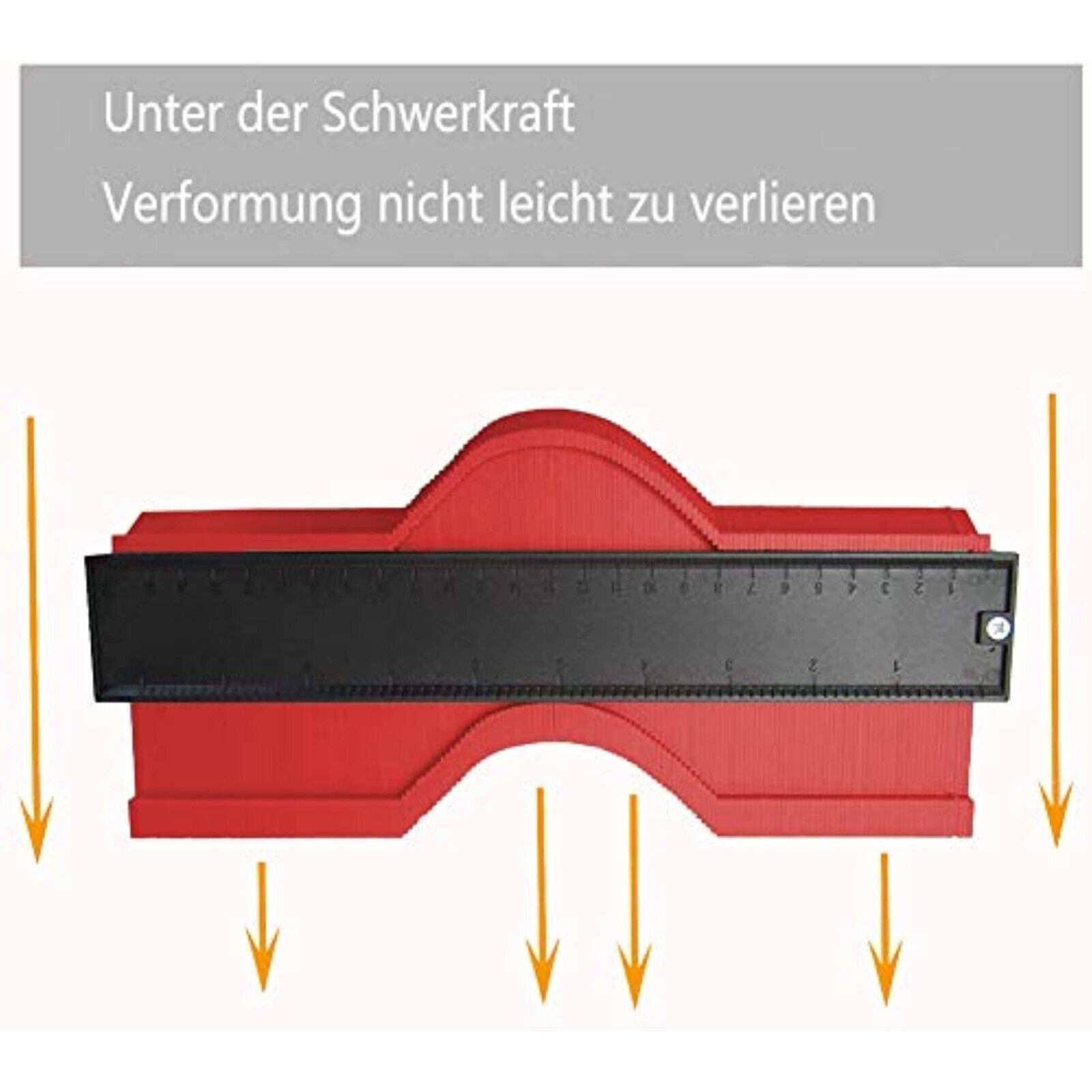2x KONTUR KONTURENLEHRE 250mm&130mm MESSGERÄT KONTURMESSGERÄT ECKEN LAMINAT neu