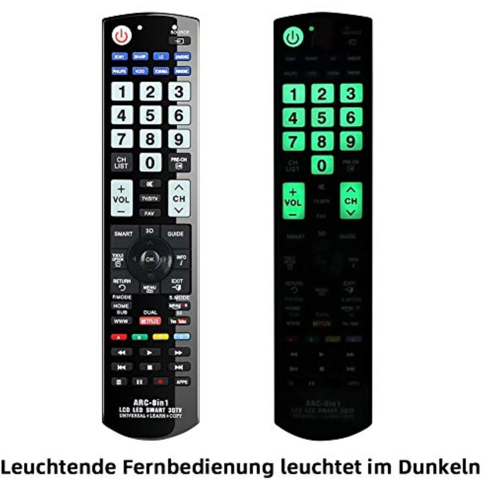 Universal TV Fernbedienung für Samsung LG Sony Panasonic Philips HDTV LCD LED Smart TV