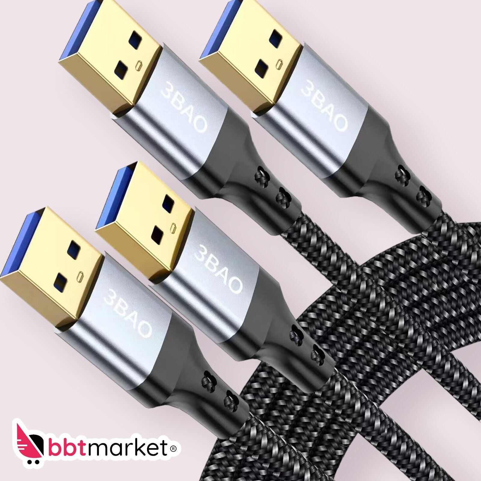USB 3.0 cable 1m 2m NYLON extension cable A-plug extension Super Speed 