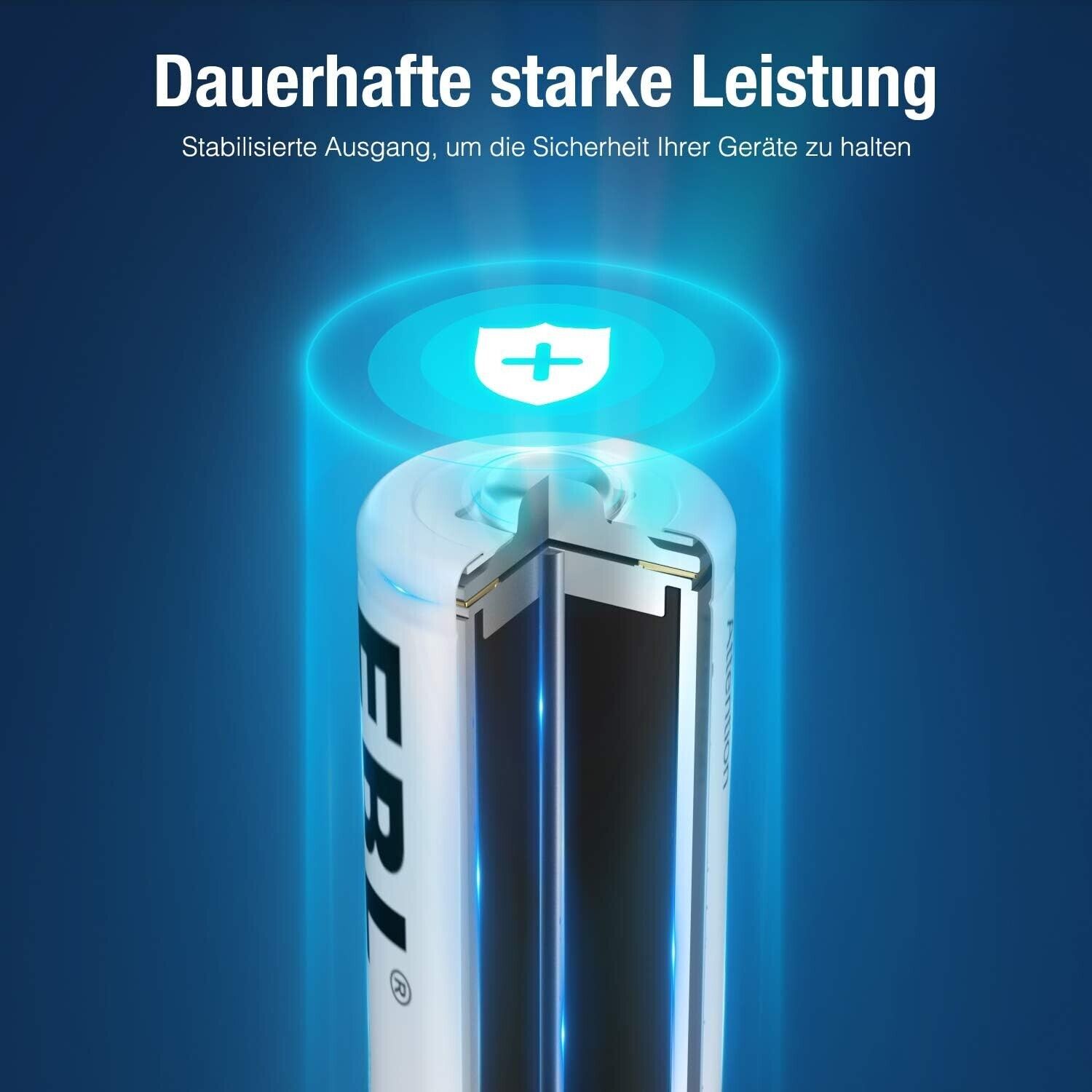 EBL AAA Akku 1100mAh 4/8/12/16 Stück -wiederaufladbare Batterien AAA, Typ NI-MH Batt NEU