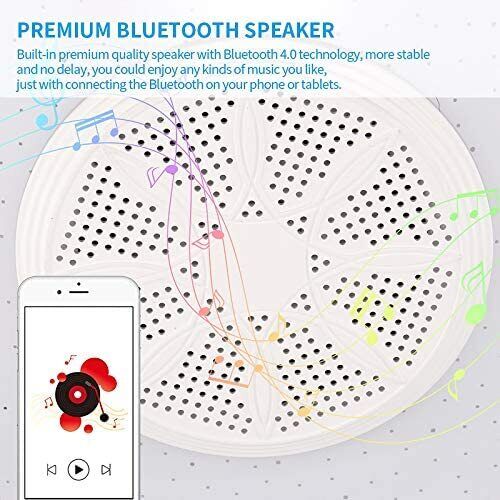 36W LED Deckenleuchte mit Bluetooth Lautsprecher – RGB Dimmbar, Fernbedienung & App Steuerung für Wohnzimmer, Schlafzimmer und Kinderzimmer