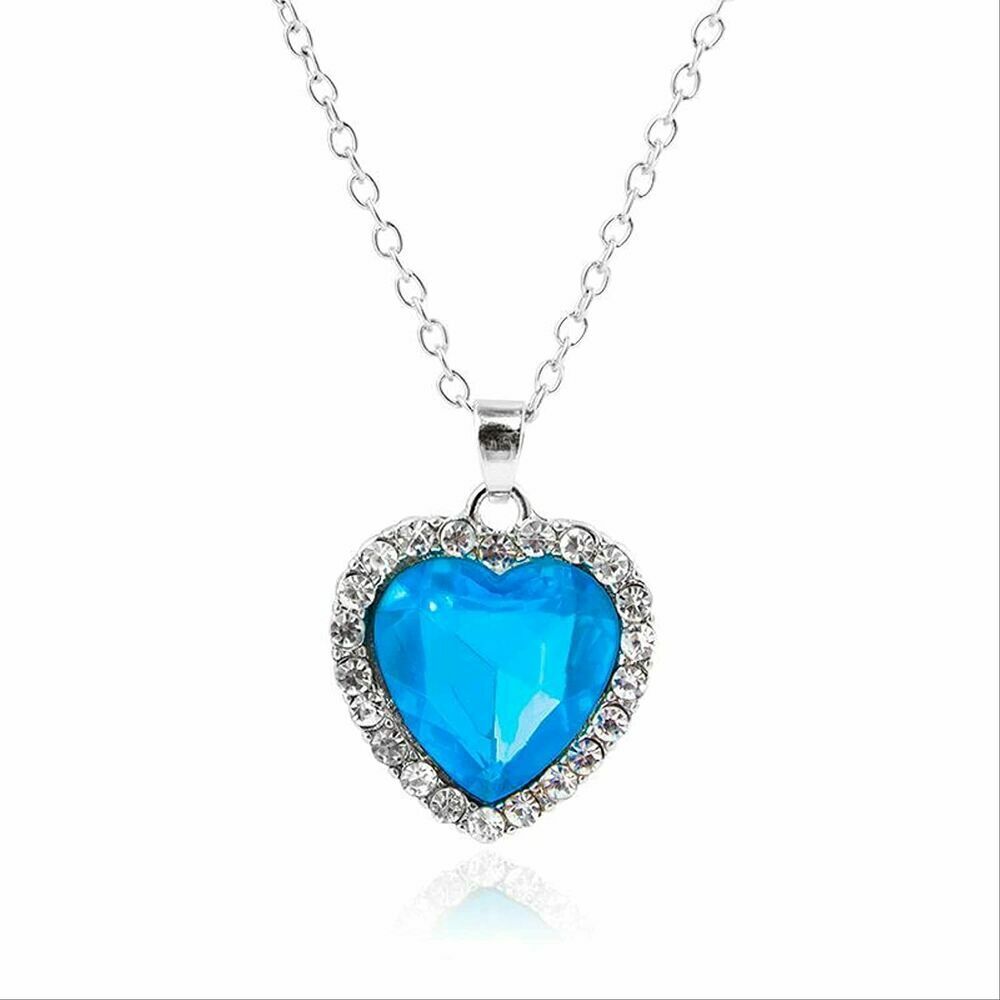Necklace Zirconia Heart Pendant 925 Sterling Silver Gift for Women 
