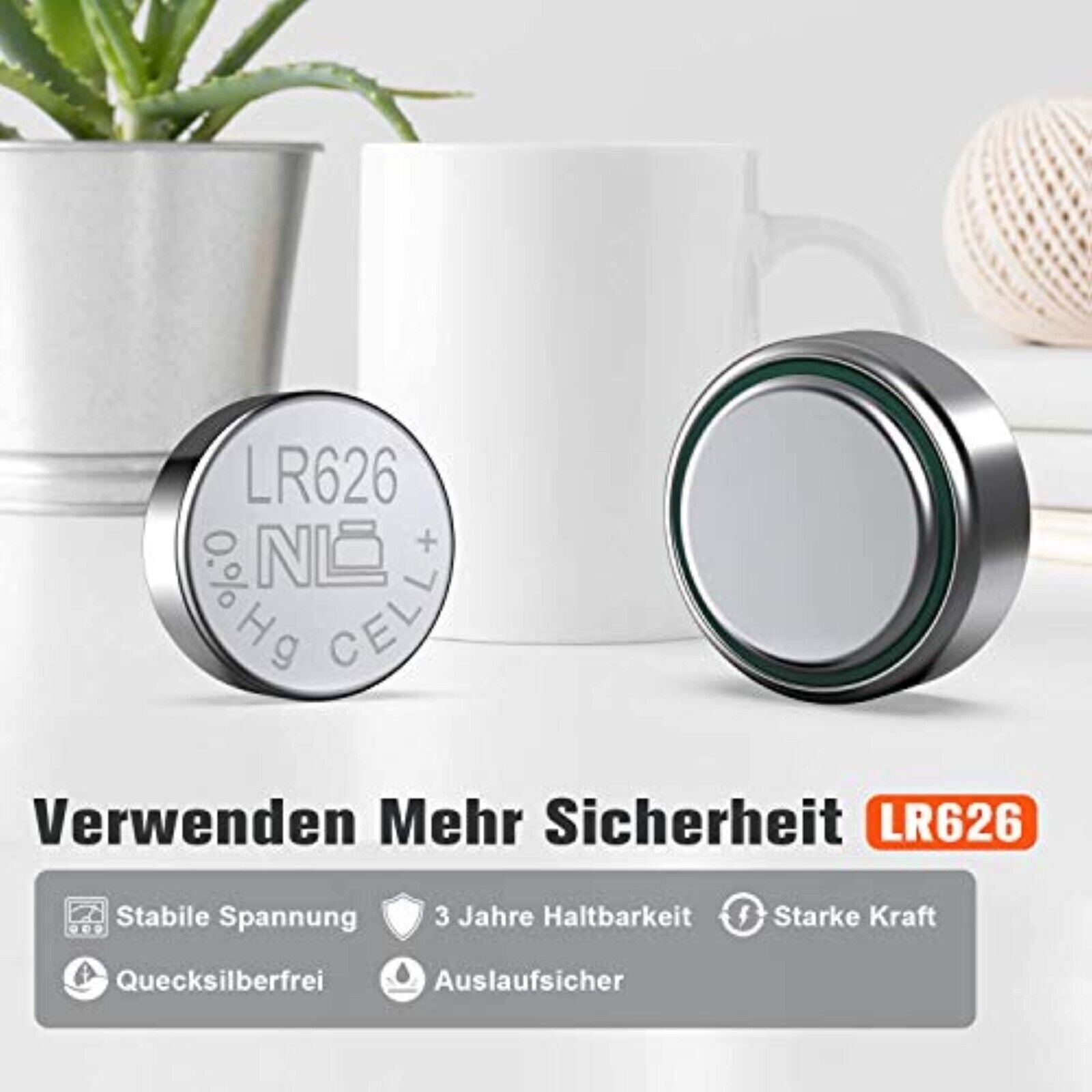 GutAlkaLi AG4 LR626 1.5V Alkaline Knopfzelle Batterien Ohne Quecksilber 10-20-40