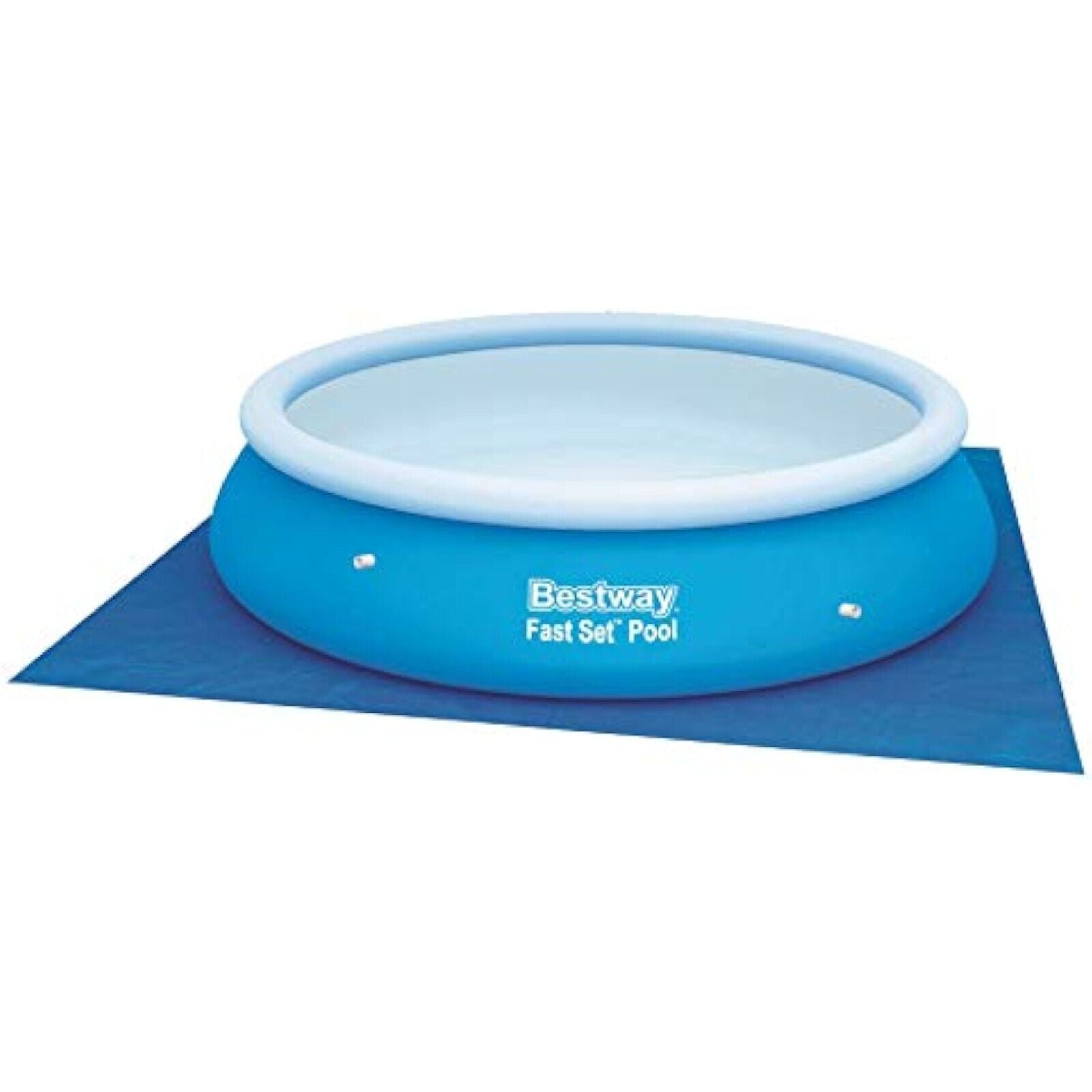 Bestway Pool Bodenplane 335x335 cm PE Unterlage für Aufstellpools bis Ø305 cm