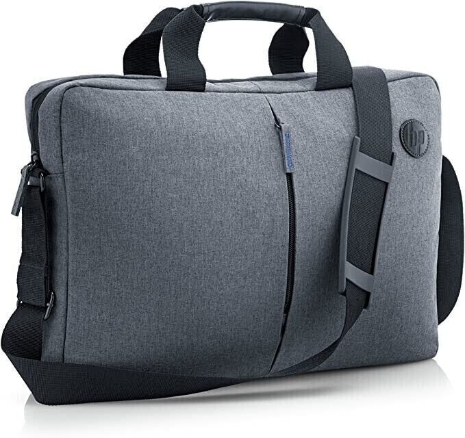 HP shoulder bag with zipper for laptops, tablets, 15.6 inch laptop compartment 