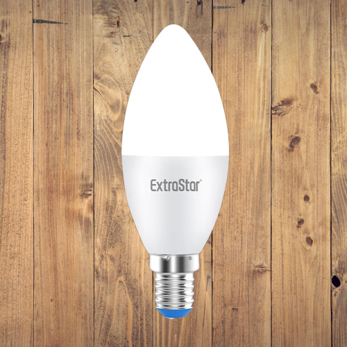 E14 LED lamp white 6W candle replaces 40W light bulb 480 lumen 220-240V AC 6 pieces