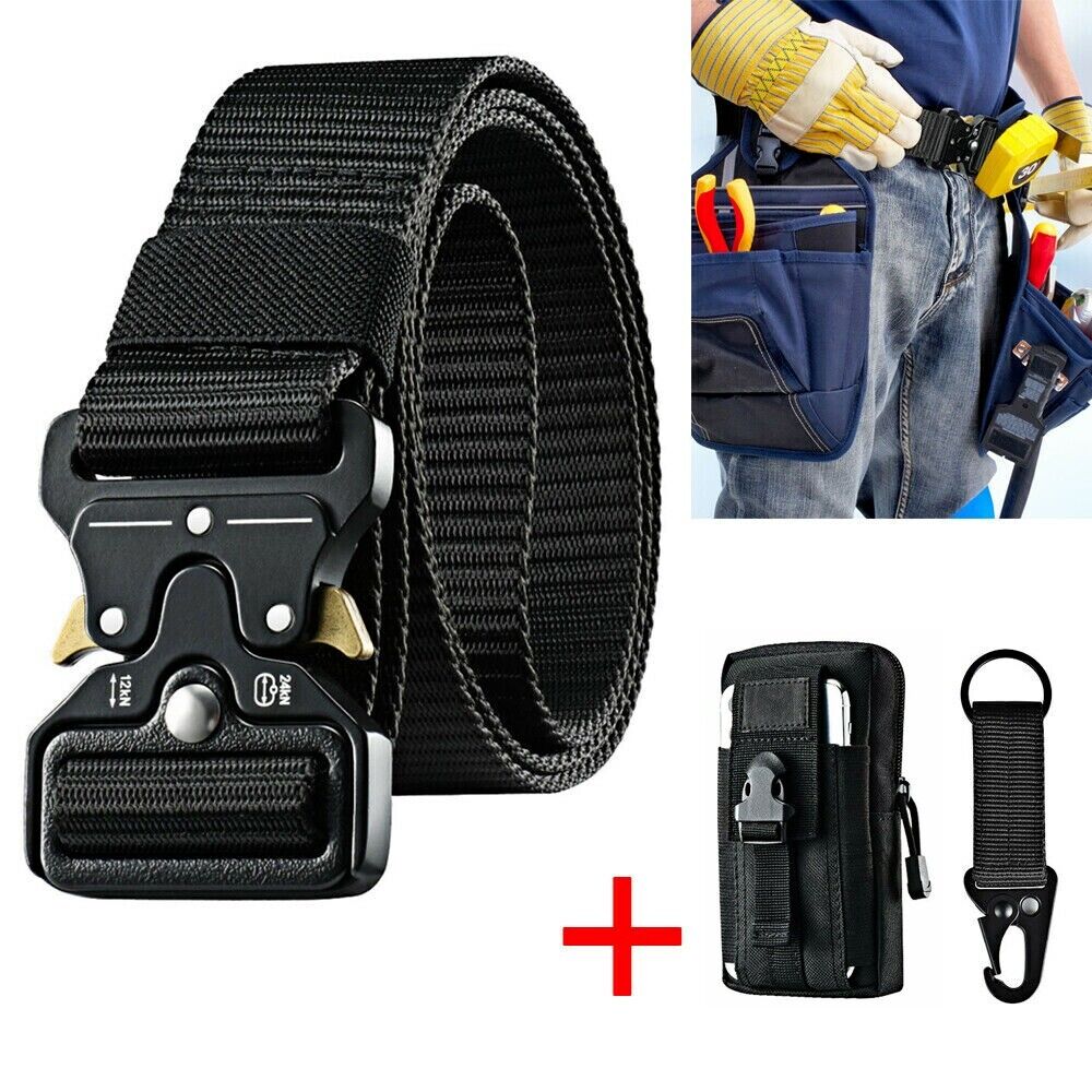 Men's Tactical Belt, Work Belt Heavy Duty Belt 1.5-inch Military New 
