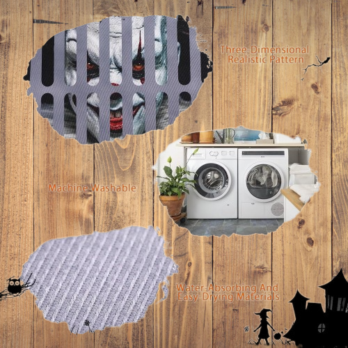 Halloween Funny Horror Doormat，3D Halloween Doormat, Waterproof-NEW