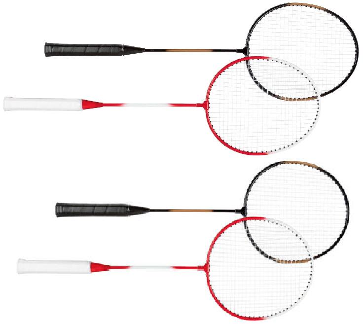 Crivit Badminton Complete Set for 4 Players Net 4 Rackets 3 Balls 6.2x0.6m NEW 