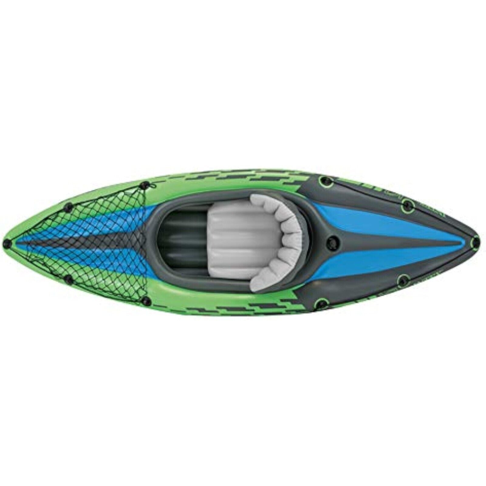 Intex Kayak Challenger K1 Set Inflatable Boat Paddle Boat + Aluminum Paddle Pump NEW 