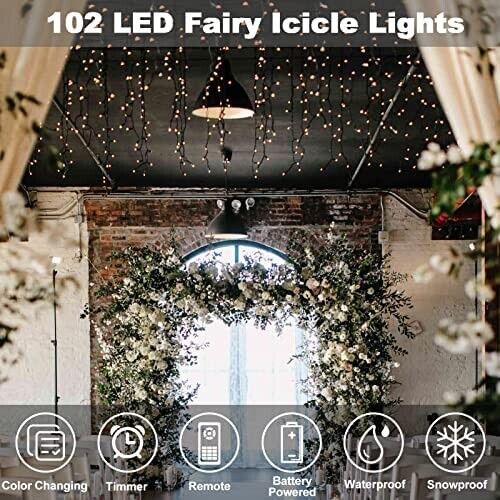 Batterie Betrieben Band 3M 102 LED Stripe Mehrfarbige Licht Band Wasserdicht