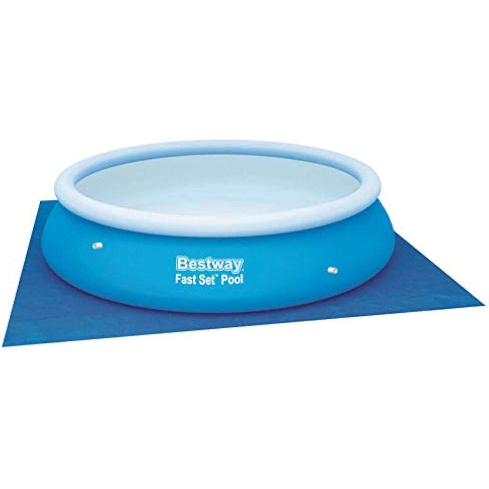 Bestway Pool Bodenplane 335x335 cm PE Unterlage für Aufstellpools bis Ø305 cm